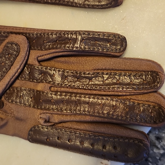 Vintage Aris Isotoner Brown Driving Gloves NWT - Picture 9 of 11
